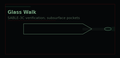 Seq 31 — Glass Walk (Calibration Run) — telemetry sketch