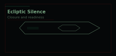 Seq 35 — Ecliptic Silence — telemetry sketch